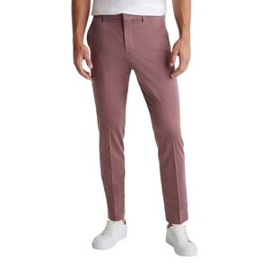 Express Mens Dress Pants 29x30 Extra Slim Dusty Red Stretch Cotton Blend
